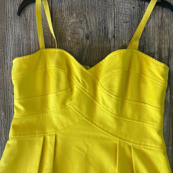 🌟Nanette Lepore 🌟Sweetheart Neckline 🌟Joyce Canary Yellow Dress, Sz 6 - Picture 2 of 15